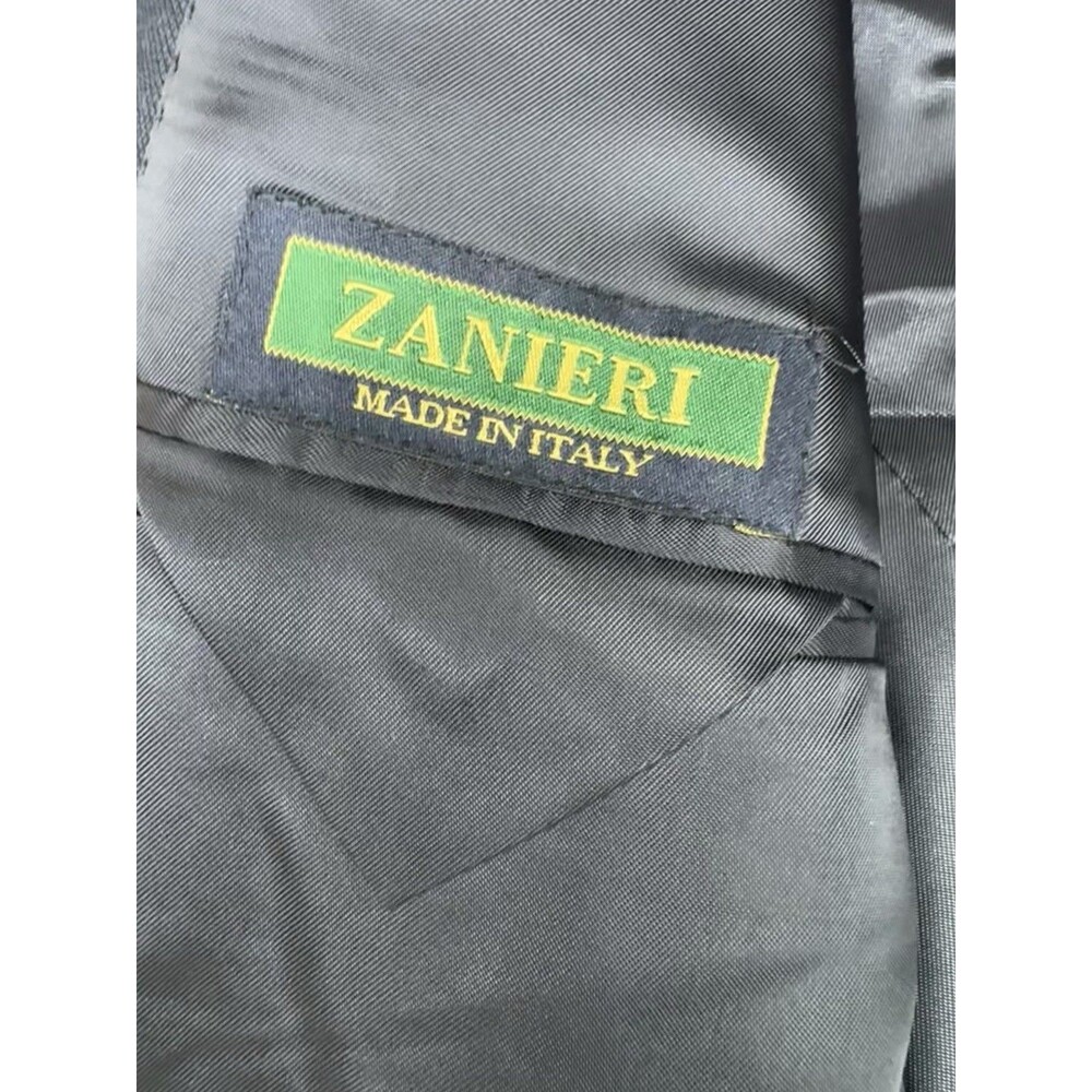 Vitale Barberis Canonico Super 110s Wool Blazer Zanieri Mens 46R Navy Blue - Picture 4 of 10